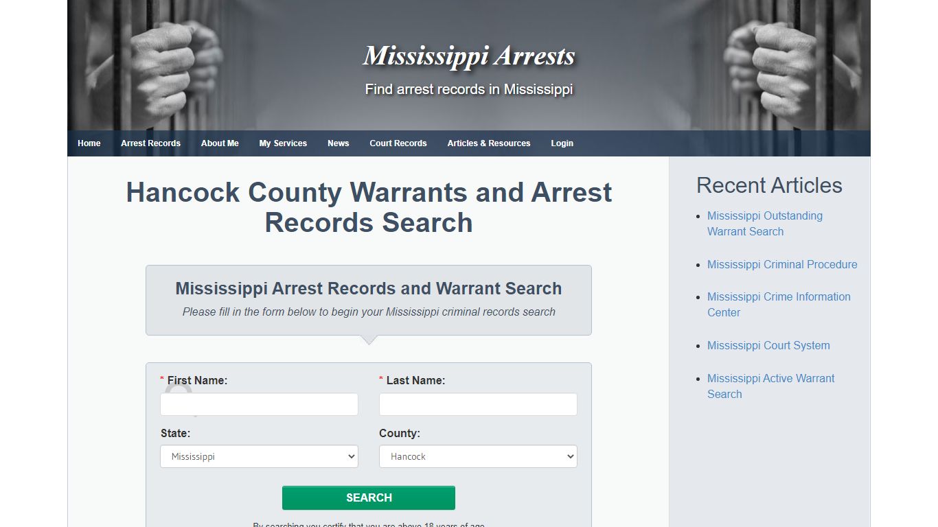 Hancock County Warrants and Arrest Records Search ...